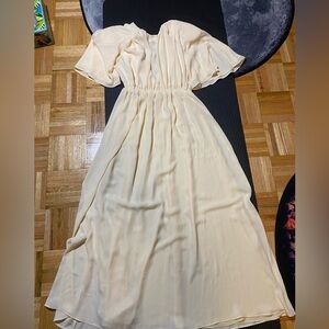 Dress with shoulder pads size S Mango